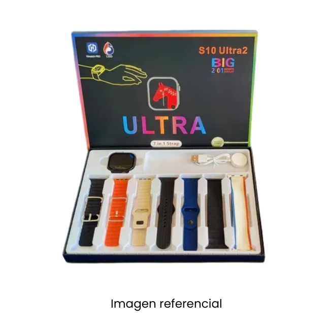 SMARTWATCH S10 ULTRA2 +7 CORREAS RELOJ INTELIGENTE