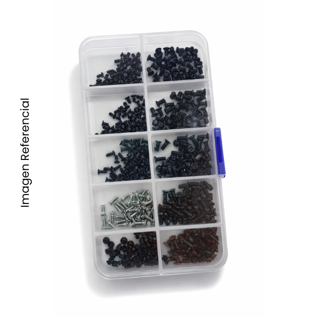 ESTUCHE TORNILLOS PARA LAPTOP Y PLACAS 500 PIEZAS