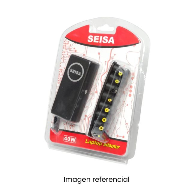 SEISA CARGADOR UNIVERSAL GENERICO PARA LAPTOP DN-A400 40W PUNTAS INTERCAMBIABLES
