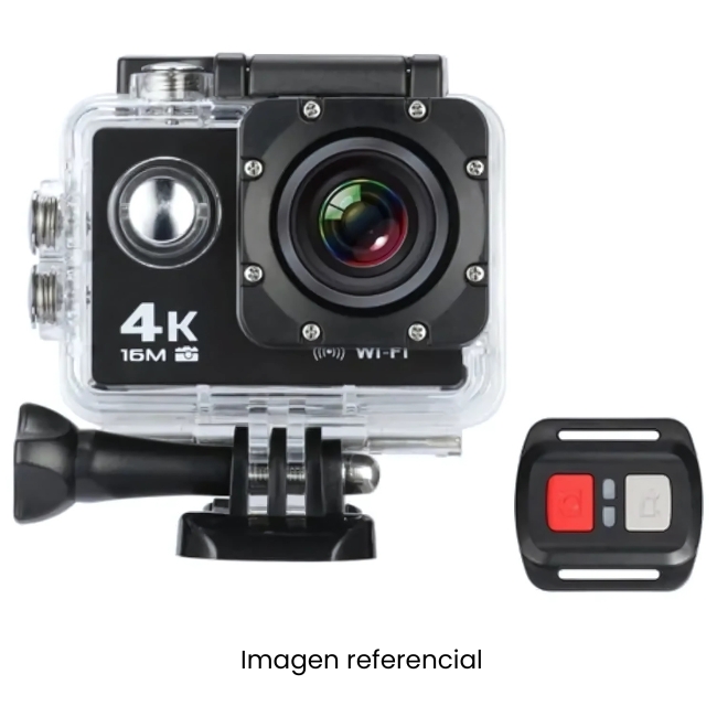 SEISA CAMARA DEPORTE SPORT UHD 4K WIFI ACUATICA SQ-Y02 + CONTROL