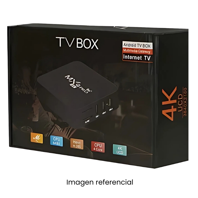 SMART TV BOX 4K + CONTROL + CABLE HDMI
