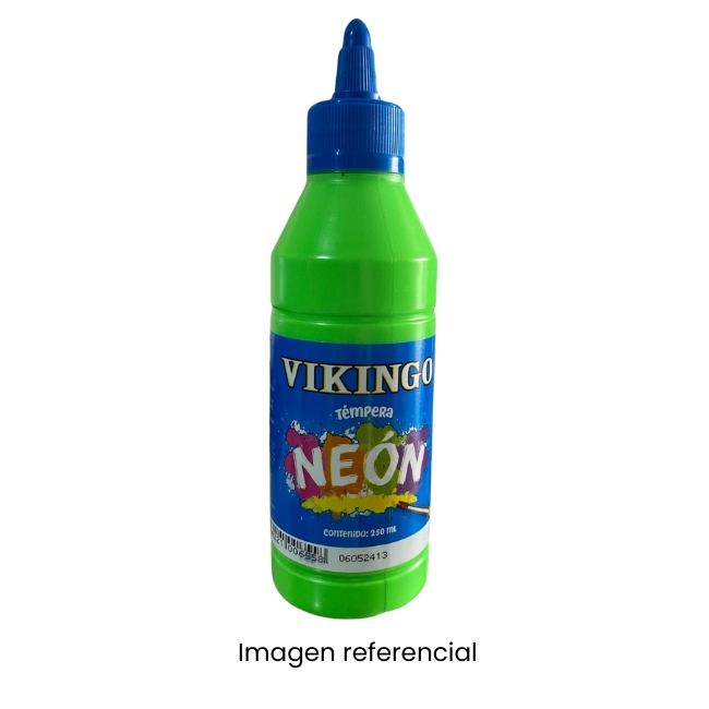 VIKINGO TEMPERA NEON 250ML VERDE