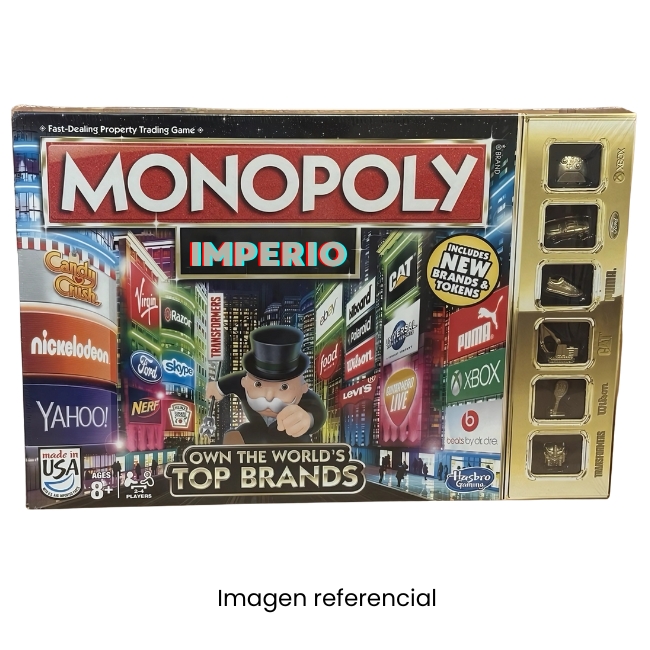 MONOPOLY IMPERIO GRANDE TOKENS DORADOS