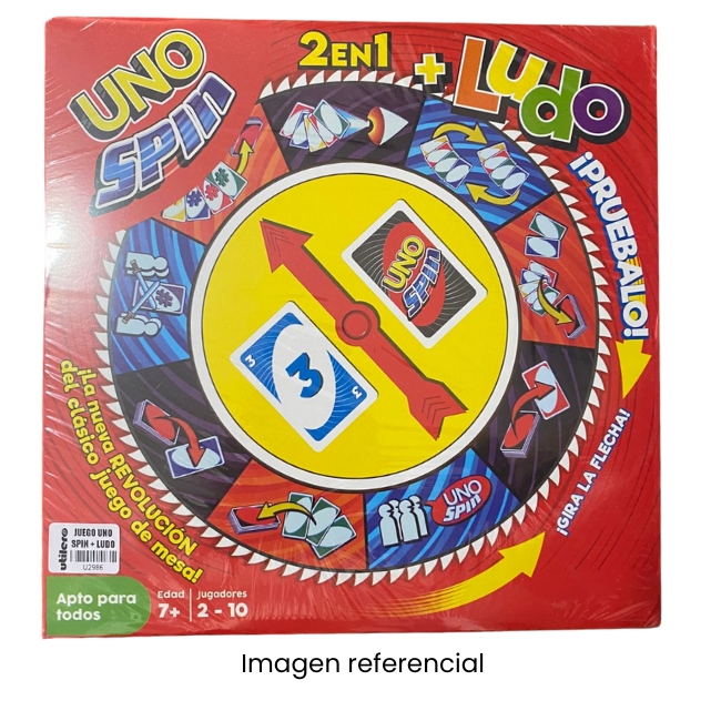 JUEGO UNO SPIN + LUDO