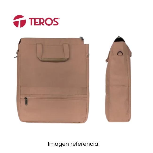 TEROS MOCHILA SHOULDER ROSSAN TE9032MM 15.6PULG POLIESTER IMPERMEABLE MOCHA MOUSSE