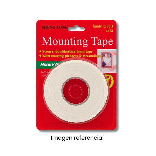 MOUNTIG TAPE CINTA DOBLE FAZ 18mm X 05YDS 