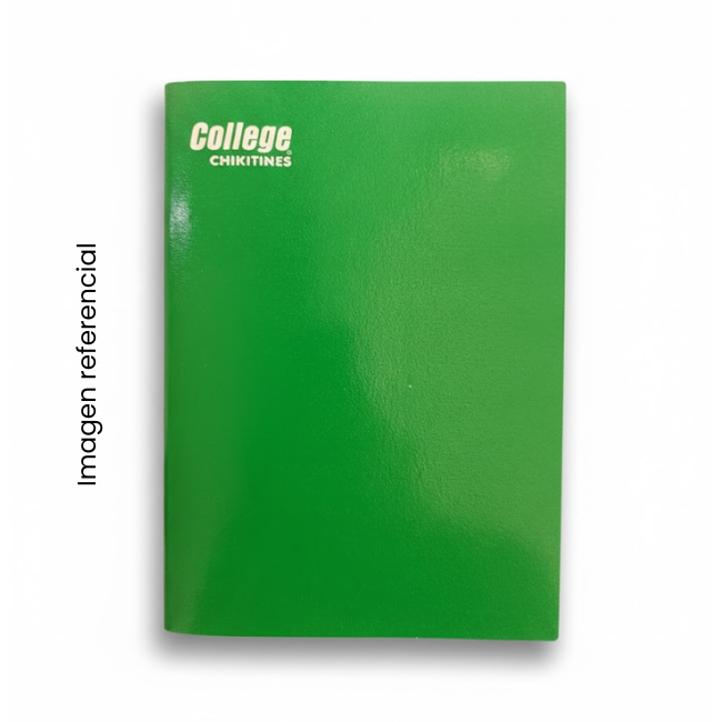 COLLEGE CUADERNO A4 2X2 SOLIDO CHIKITINES 80 HOJAS