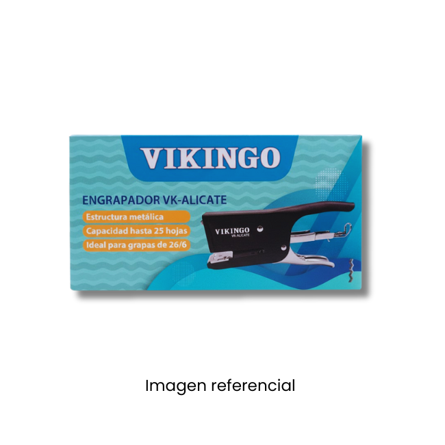 VIKINGO ENGRAPADOR ALICATE PARA 25 HOJAS - NEGRO