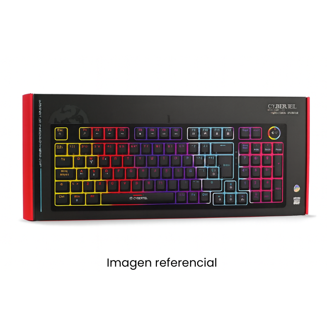 CYBERTEL TECLADO GAMER MECANICO CBX-K1005 96 TECLAS USB RGB ANTI-GHOSTING NEGRO