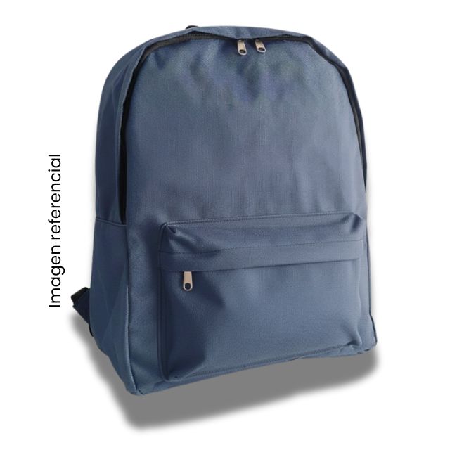 MOCHILA COLOR ENTERO AZUL SINO-30227