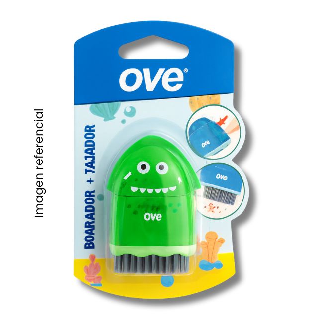 OVE TAJADOR DEPOSITO BORRADOR COCO/PINGÜINO BROCHA X1
