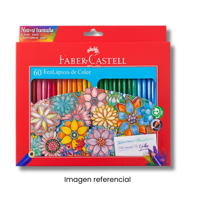 FABER CASTELL COLORES X 60 LARGO - NUEVA FORMULA