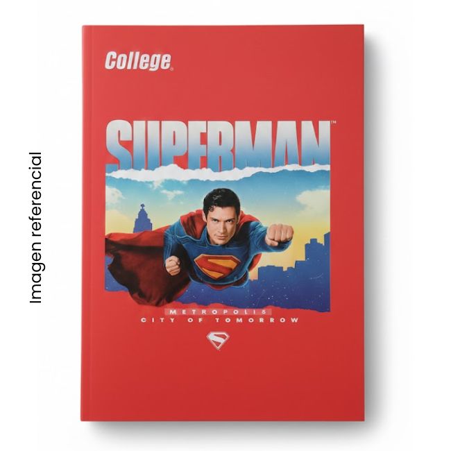 COLLEGE CUADERNO A4 CUADRICULADO DC COMICS A26