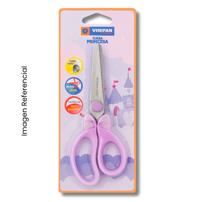 VINIFAN TIJERA ESCOLAR PRINCESA