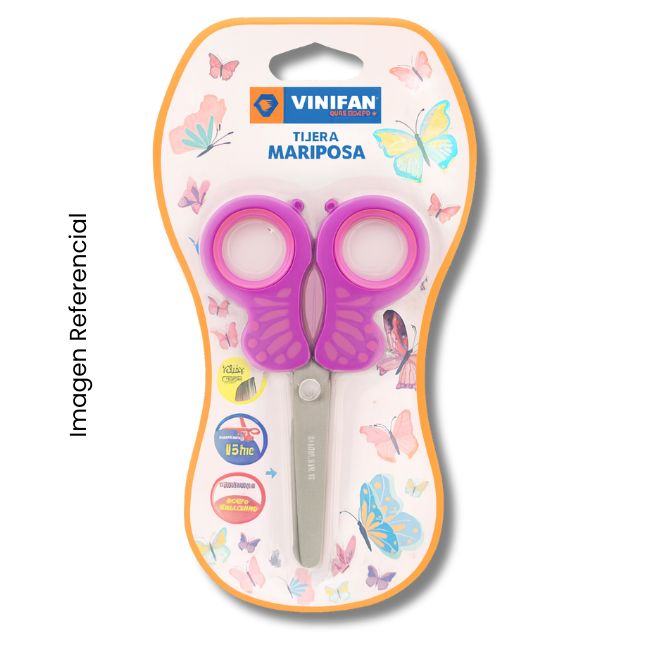 VINIFAN TIJERA ESCOLAR MARIPOSA