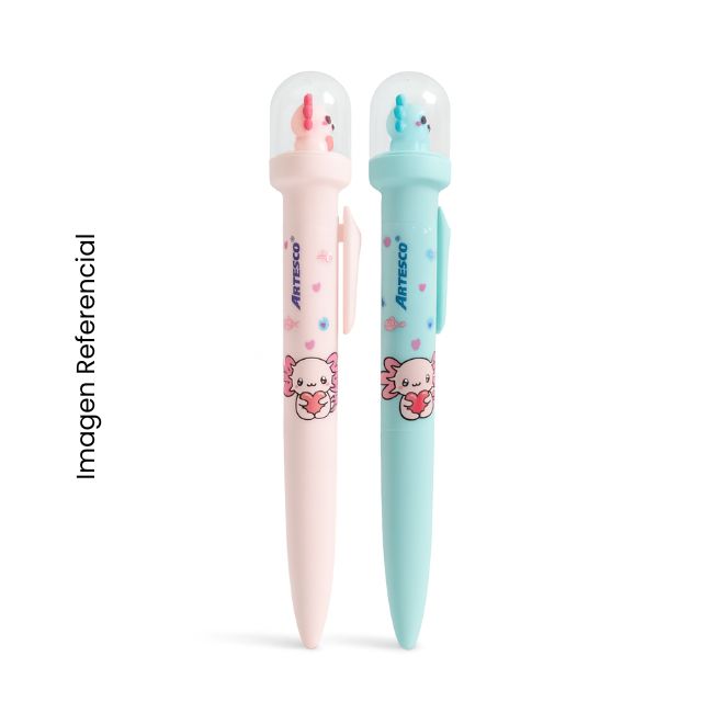 ARTESCO BOLIGRAFO TINTA SEMI GEL AXOLOVE AZUL