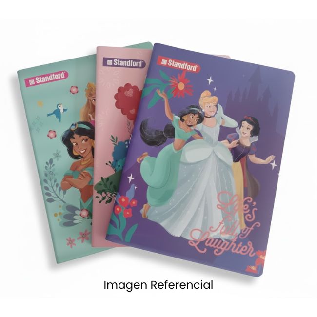 STANDFORD CUADERNO A4 CUADRICULADO PRINCESAS 80 HOJAS A26