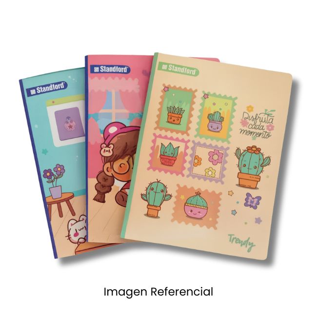STANDFORD CUADERNO A4 CUADRICULADO TRENDY 80 HOJAS A26