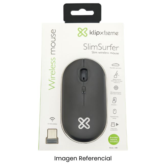 KLIP XTREME MOUSE INALAMBRICO 2.4 GHZ KMW-415BK NEGRO