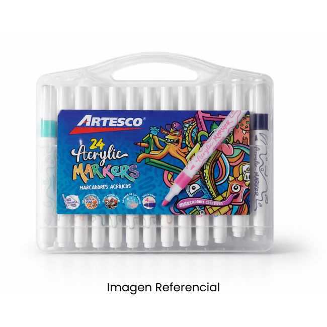 ARTESCO MARCADOR ACRILICO X24