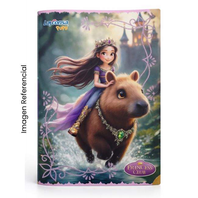 LAYCONSA CUADERNO A4 CUADRICULADO PRINCESS CLUB 80 HOJAS
