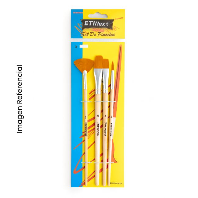 JUEGO DE PINCELES SURTIDOS X 6 