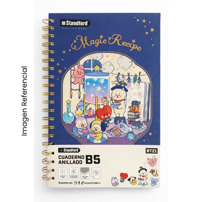 STANDFORD CUADERNO ANILLADO B5 120HJ #BT21