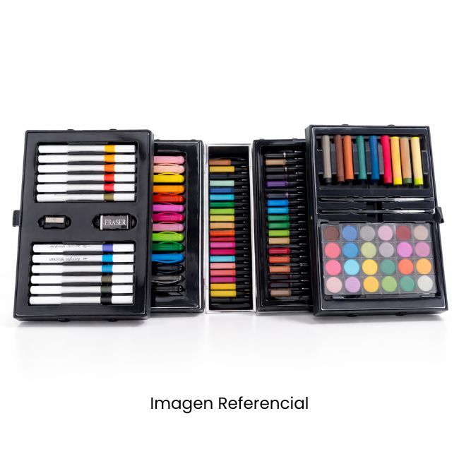 SET DE ARTE MALETA 133 PCS DISEÑOS SURTIDOS