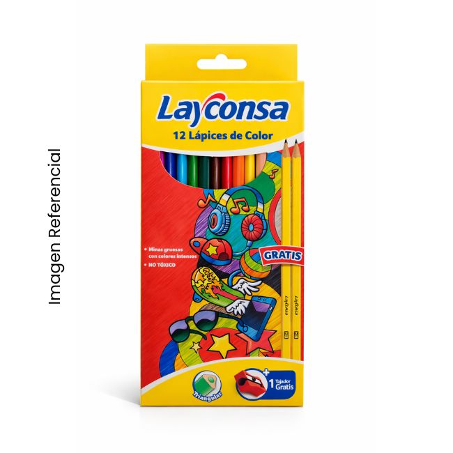 LAYCONSA COLORES LARGOS X12 TRIANGULAR