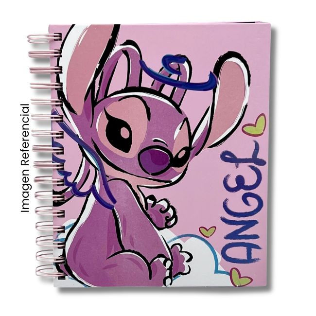 DGNOTTAS CUADERNO ANILLADO A5 160 HOJAS STITCH TAPA DURA