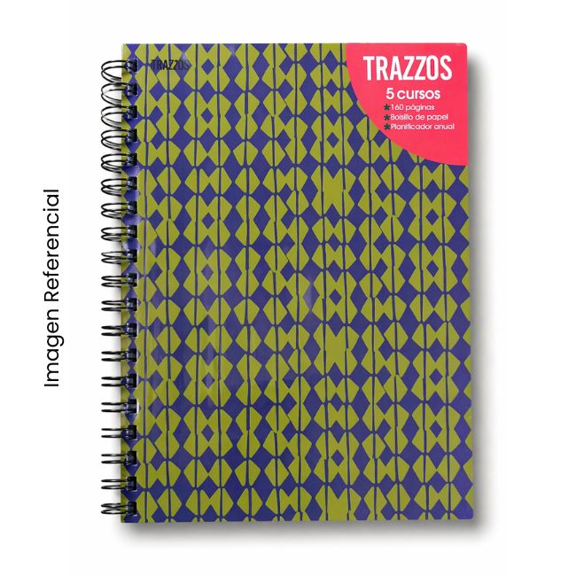 TRAZZOS CUADERNO ANILLADO A4 160 HOJAS MAN TAPA DURA