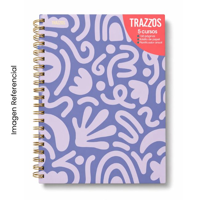 TRAZZOS CUADERNO ANILLADO A4 160 HOJAS BOTANNIC TAPA DURA