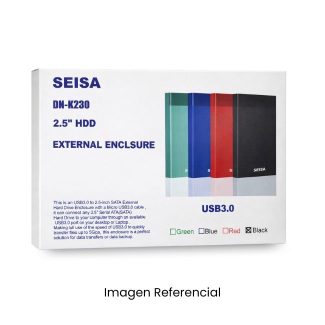 SEISA CASE PARA DISCO DURO 2.5PULG DN-K230 USB 3.0 SATA