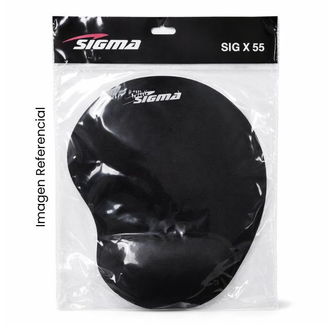 SIGMA PAD MOUSE X55 CON MUÑEQUERA NEGRO