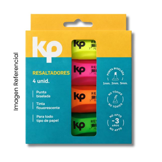 KP RESALTADOR CLASICO ESTUCHEX4
