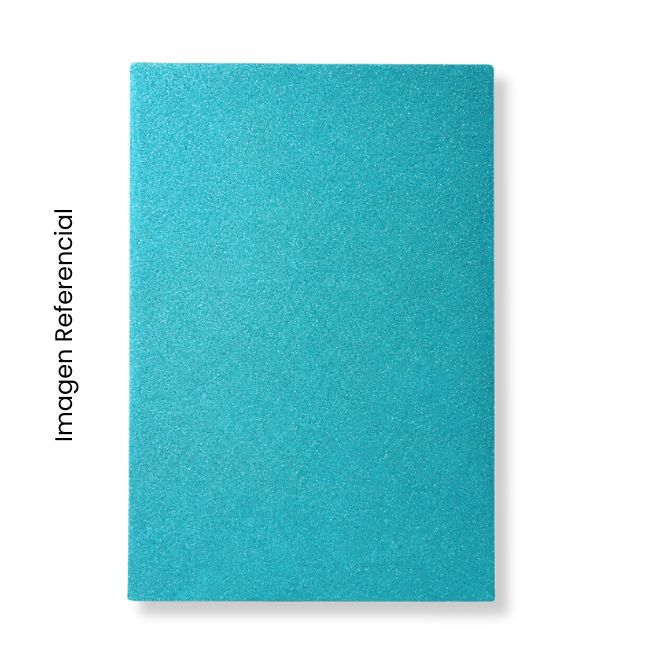 MICROPOROSO 50X70CM ESCARCHADO ADHESIVO CELESTE