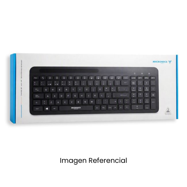 MICRONICS TECLADO MULTIMEDIA SHELBY MIC K605-3M BLUETOOTH RECARGABLE