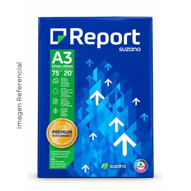 REPORT PAPEL BOND A3 75GR 1/2MLL FOTOCOPIA 