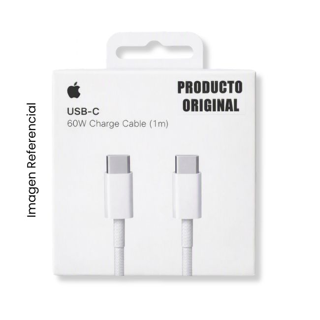 APPLE CABLE DE CARGA USB-C A USB-C 1MT ORIGINAL