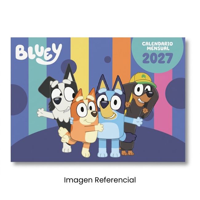 ALMANAQUE A4 BLUEY COLORS 2027