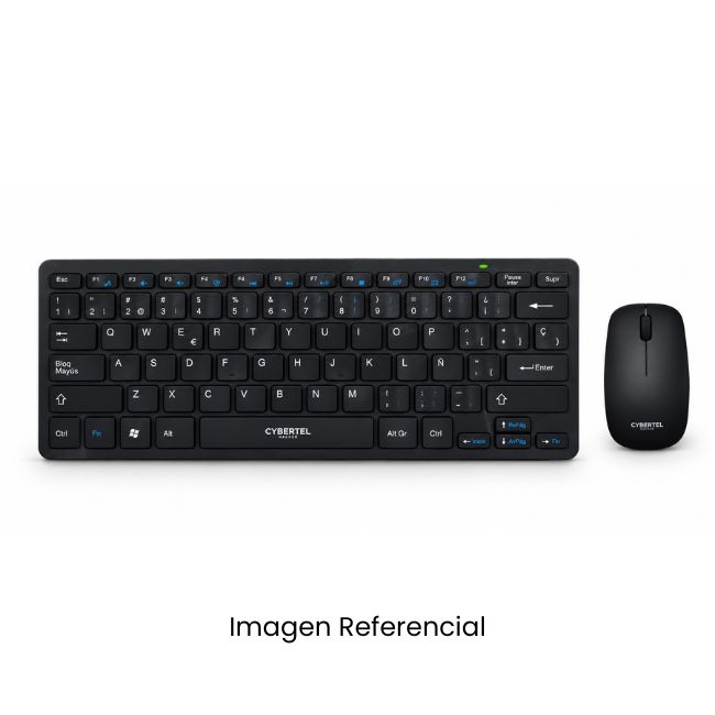 CYBERTEL KIT TECLADO Y MOUSE HACKER BLACK WT803 WIFI