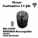 HALION MOUSE INALAMBRICO HA-M790W NEGRO BATERIA
