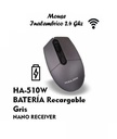 HALION MOUSE INALAMBRICO HA-M510W NEGRO RECARGABLE
