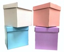 CAJA DE CARTON ARMABLE 20X20 COLORES