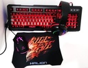 HALION KIT GAMER PANTRO HA-880C MOUSE + TECLADO + AUDIFONO + PAD