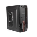 DATAONE CASE PC APOLO 321BR NG/ROJO