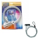 CANDADO CABLE SEGURIDAD PARA LAPTOP 1.8M MMS-03