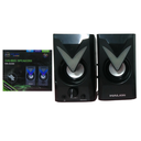 HALION PARLANTE 2.0 HA-S330 USB + AUDIO 5WX2 LUZ RGB GAMER