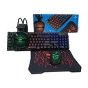 ENKORE KIT GAMER BRAIN4 ENT G1005-4 TECLADO + AUDIFONO + MOUSE + PAD