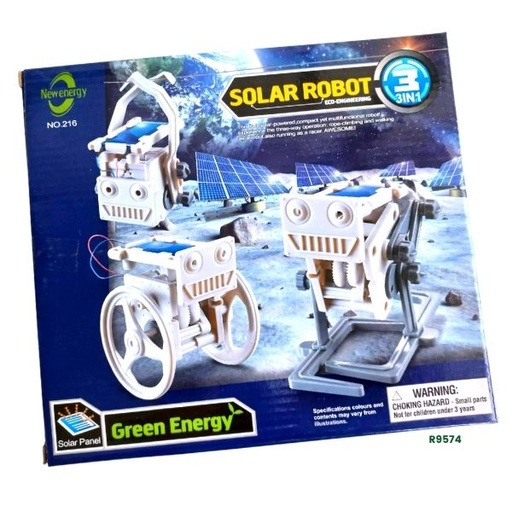 [R9574] ROBOT SOLAR ARMABLE 3 EN 1  216